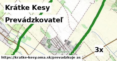 prevádzkovateľ v Krátke Kesy