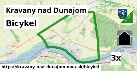 bicykel v Kravany nad Dunajom