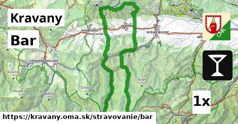 Bar, Kravany
