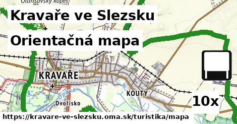 orientačná mapa v Kravaře ve Slezsku