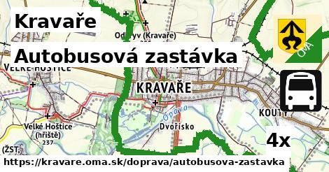 Autobusová zastávka, Kravaře