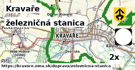 železničná stanica v Kravaře