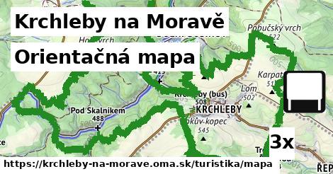 Orientačná mapa, Krchleby na Moravě