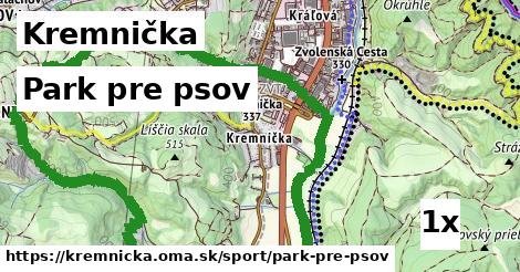 Park pre psov, Kremnička