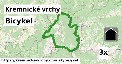 bicykel v Kremnické vrchy