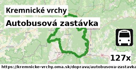 Autobusová zastávka, Kremnické vrchy