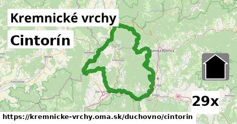 Cintorín, Kremnické vrchy