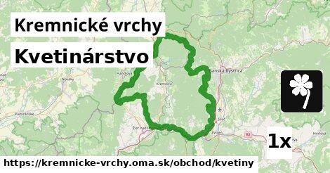 Kvetinárstvo, Kremnické vrchy