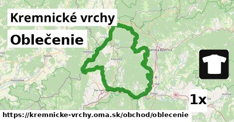 Oblečenie, Kremnické vrchy