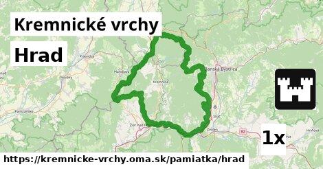 Hrad, Kremnické vrchy