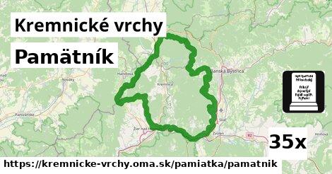 Pamätník, Kremnické vrchy