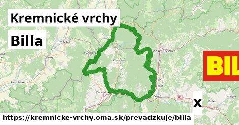 Billa, Kremnické vrchy