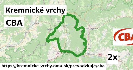 CBA, Kremnické vrchy