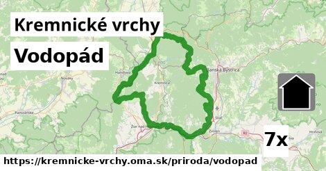 Vodopád, Kremnické vrchy