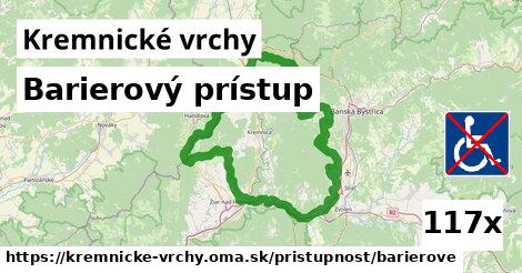 Barierový prístup, Kremnické vrchy