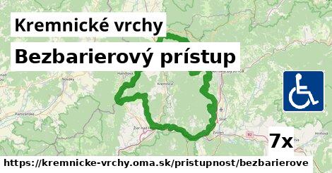 Bezbarierový prístup, Kremnické vrchy