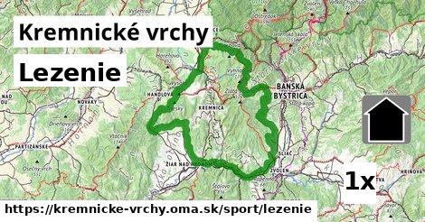 Lezenie, Kremnické vrchy