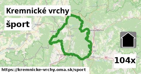 šport v Kremnické vrchy