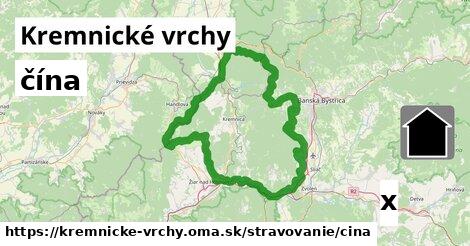 čína, Kremnické vrchy