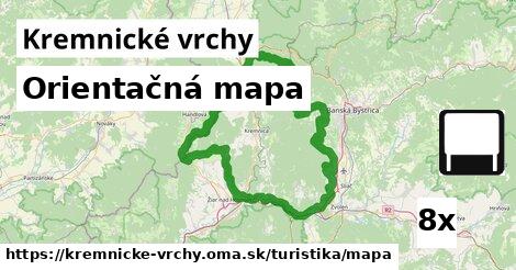 Orientačná mapa, Kremnické vrchy