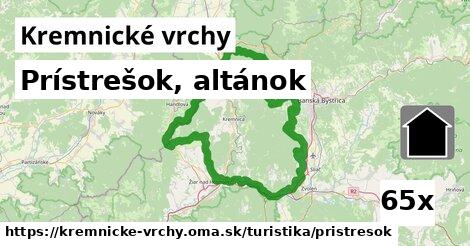 Prístrešok, altánok, Kremnické vrchy