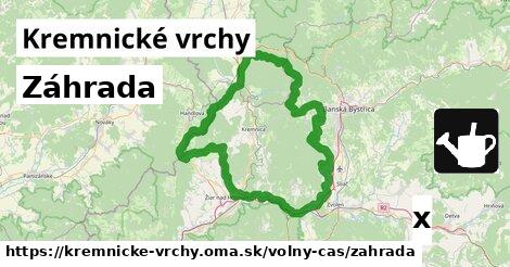 Záhrada, Kremnické vrchy