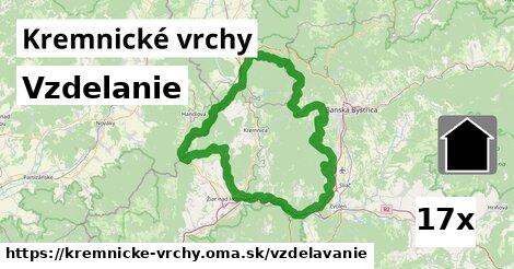 vzdelanie v Kremnické vrchy