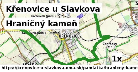 hraničný kameň v Křenovice u Slavkova