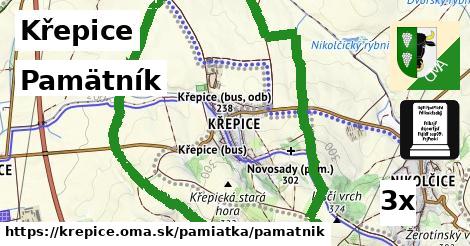 pamätník v Křepice