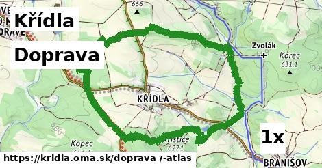 doprava v Křídla