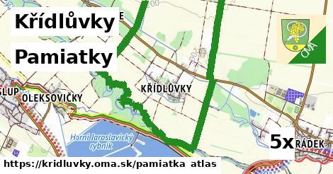 pamiatky v Křídlůvky