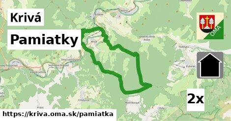 pamiatky v Krivá