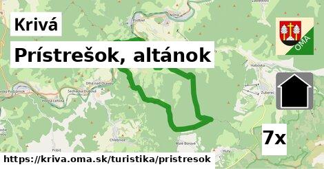 Prístrešok, altánok, Krivá