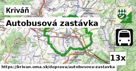 Autobusová zastávka, Kriváň