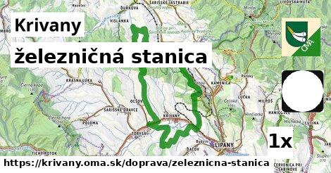 železničná stanica, Krivany