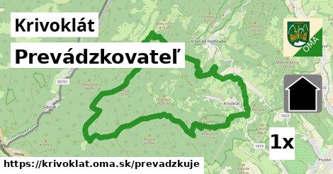 prevádzkovateľ v Krivoklát