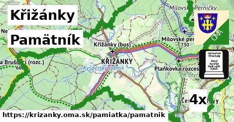 Pamätník, Křižánky