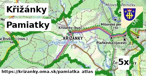 pamiatky v Křižánky