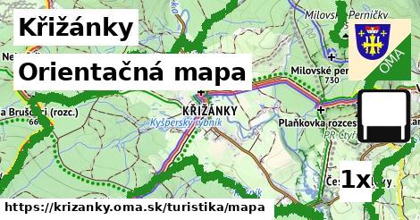 Orientačná mapa, Křižánky