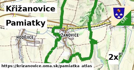 pamiatky v Křižanovice