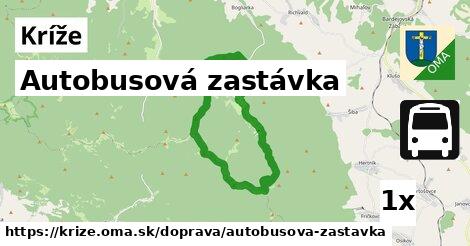 Autobusová zastávka, Kríže