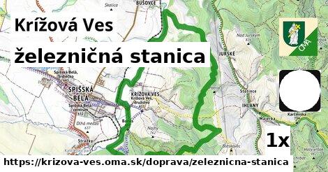 železničná stanica, Krížová Ves