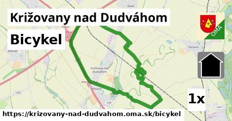 bicykel v Križovany nad Dudváhom