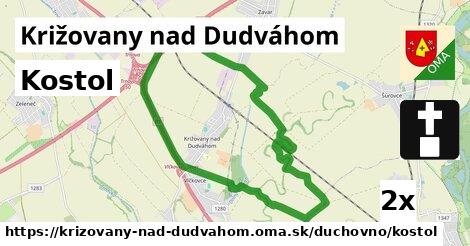 Kostol, Križovany nad Dudváhom