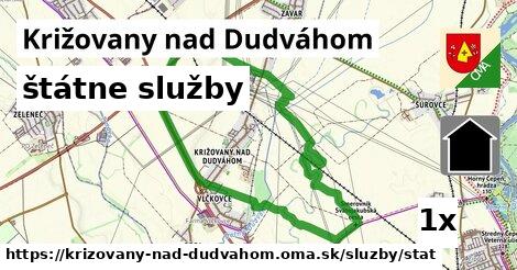 štátne služby v Križovany nad Dudváhom