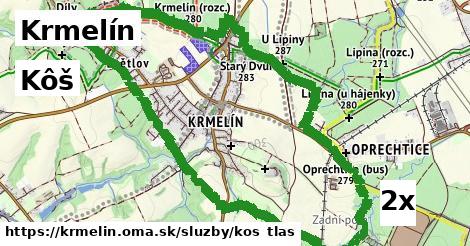 Kôš, Krmelín