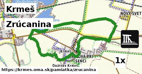 zrúcanina v Krmeš
