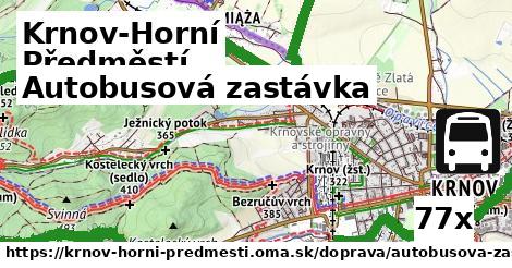 Autobusová zastávka, Krnov-Horní Předměstí