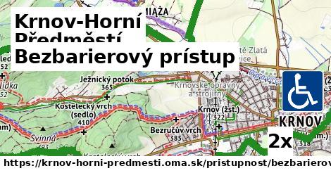 Bezbarierový prístup, Krnov-Horní Předměstí