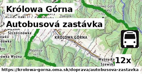 autobusová zastávka v Królowa Górna